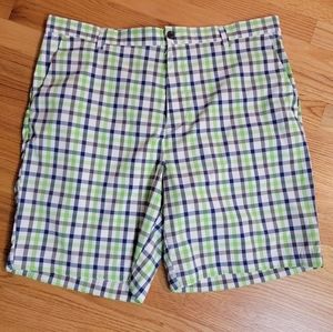 Chaps Golf 78 Plaid Checks Golf Shorts Size 38‎ Flat Front